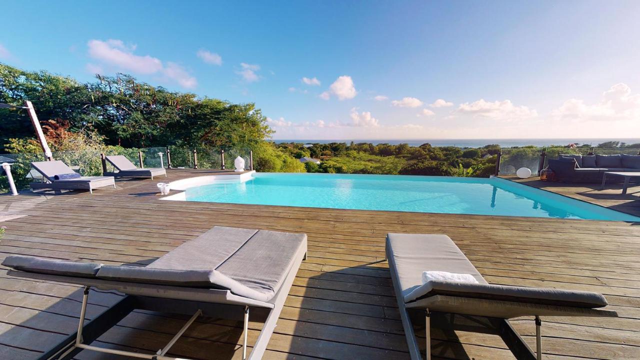 Villa Deluxe L'Hacienda Villa Vue Mer 180 Piscine Jacuzzi Proche Plage Marina Golf Pointe Des Chateaux Et Casino Jardin Clos Voyage Durable Saint-Francois  Exterior foto